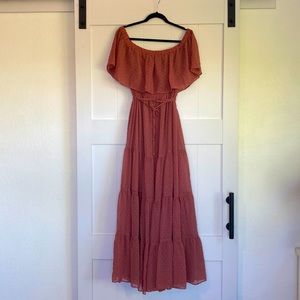 Baltic Born Off Shoulder Maxi Dress Small
